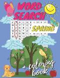Spring Word Search + Coloring Book: Activity Book for Kids Ages 4-8 - 100 Pages with Vocabulary