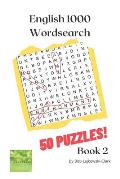 English 1000 Wordsearch: English Booster for English Language learners - Book 2
