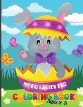 Easter Egg Coloring Book: Easter Coloring Book for Kids with a Variety of Egg Painting Designs
