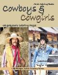 Adult Coloring Books Cowboys & Cowgirls: Life Escapes Grayscale Adult Coloring Books 48 grayscale coloring pages cowboys, cowgirls, cowboy hats, plaid