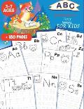 ABC Worksheets: TRACE LETTERS FOR KIDS 3-7 AGES: Practice for Kids with Pen Control, Line Tracing, Fun Book to Practice Writing, Trace