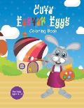 Cute Easter Eggs Coloring Book: Eatser coloring activity book for kids ages 4-10