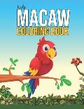 Kids Macaw Coloring Book: Magnificent Macaw Activity and Coloring Book for Kids Coloring Practice - Parrots Lover Kids Birthday Gifts - Rainfore