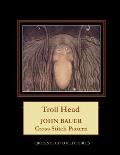 Troll Head: John Bauer Cross Stitch Pattern