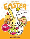 Happy Easter Coloring Pages: Cute Coloring Book for Kids Ages 4-8