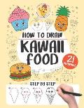 How to draw Kawaii Food: 21 step-by-step