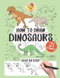 How to draw dinosaurs: 21 step-by-step drawings