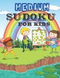 Medium Sudoku for Kids: Logical Thinking - Brain Game Book medium Sudoku Puzzles For Kids