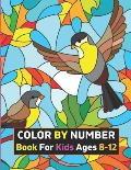 Color By Number Book For Kids Ages 8-12: 50 Unique Color By Number Design for drawing and coloring Stress Relieving Designs for Kids Relaxation Creati