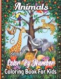 Animals Color By Number Coloring Book For Kids: A Coloring Book With Color By Number. Featuring 50 Incredibly Cute and Lovable Baby Animals from Fores