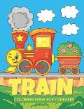 Train Coloring Book for Toddlers: Train Activity Book for Preschoolers