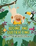 Animals And Mathematics - Adding And Subtracting: Fun Math Puzzle Activity For Kids, Festive Coloring Pages For Easy Problem Solving
