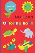Coloring book Kids 4-9 years 100 pages