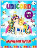 Unicorn Coloring Book: For Kids Ages 4-8 (Coloring Book For Girls): Coloring Book For Kids