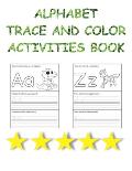 ⭐⭐⭐⭐⭐Alphabet TRACE AND COLOR activities book, New Designs,8,5'x 11'',26 pages