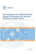 STR-386 Development and Implementation Support Programme for Nuclear Verification 2018-2019