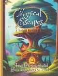 Magical Escapes Coloring Book of enchanted homes and whimsical woods