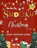 Sudoku Puzzles for Adults - Christmas Special Edition: Christmas Activity Book with 240 Sudoku Puzzles Easy to Hard with Solutions