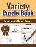 Variety Puzzle Book - Large Print for Adults & Seniors