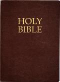 Kjver Holy Bible, Large Print, Mahogany Genuine Leather, Thumb Index: (King James Version Easy Read, Red Letter, Premium Cowhide, Brown)