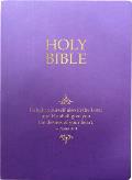 Kjver Holy Bible, Delight Yourself in the Lord Life Verse Edition, Large Print, Royal Purple Ultrasoft: (King James Version Easy Read, Red Letter, Psa