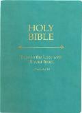 Kjver Holy Bible, Trust in the Lord Life Verse Edition, Large Print, Coastal Blue Ultrasoft: (King James Version Easy Read, Teal, Red Letter, Proverbs