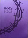 Kjver Holy Bible, Crown of Thorns Design, Large Print, Royal Purple Ultrasoft: (King James Version Easy Read, Red Letter)