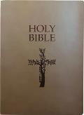 Kjver Holy Bible, Cross Design, Large Print, Coffee Ultrasoft: (King James Version Easy Read, Red Letter, Brown)