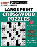 Crossword Puzzles for Adults Large Print: Easy-to-Read Puzzles for Adults and Seniors with Easy Level That Entertain and Challenge Your Brain