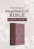 Barbour Simplified Kjv--Large Print [Plum & Paisley]